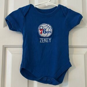 🏷 Sale:10 for $20. Philadelphia 76ers Zeke Baby Blue Onesie
